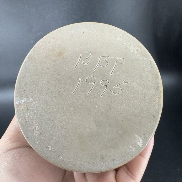 1995 Beaumont Brothers Pottery Stoneware Utensil Holder Vase Salt Glaze TN BBP - Picture 5 of 12